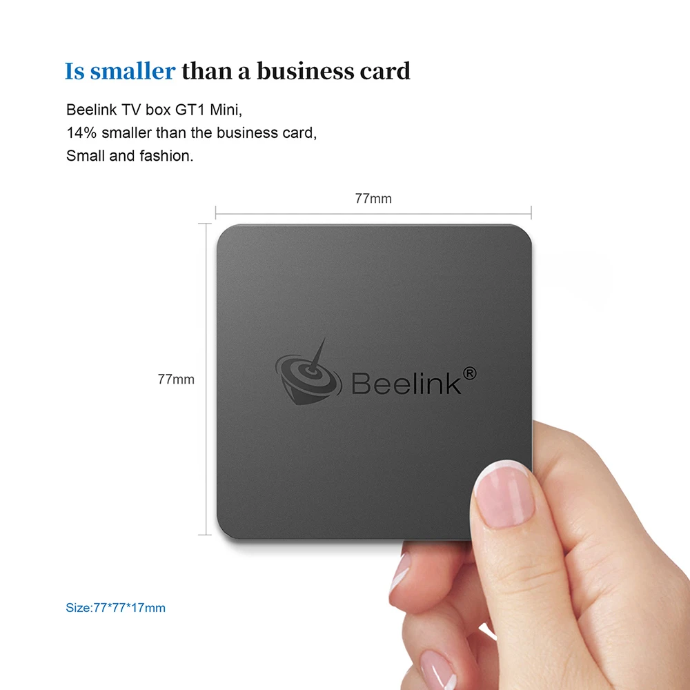 Beelink GT1 is smaller than a business card